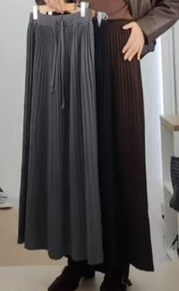 허리스트링플리츠치마