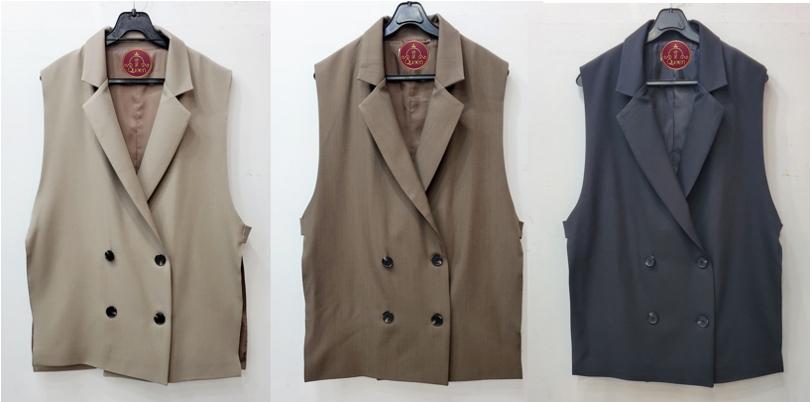 옆비조더블버튼조끼