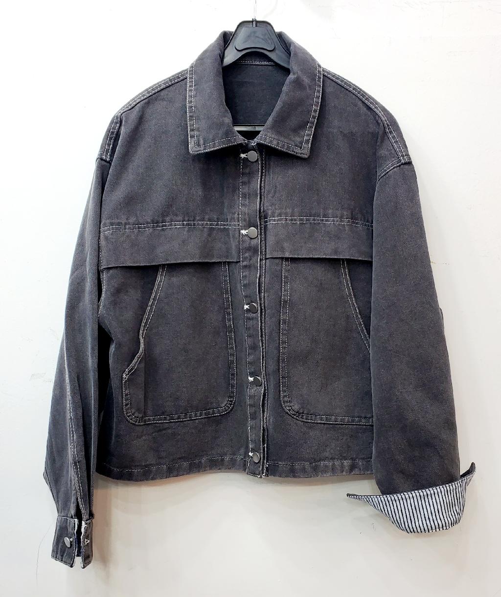 블랙진그레이자켓