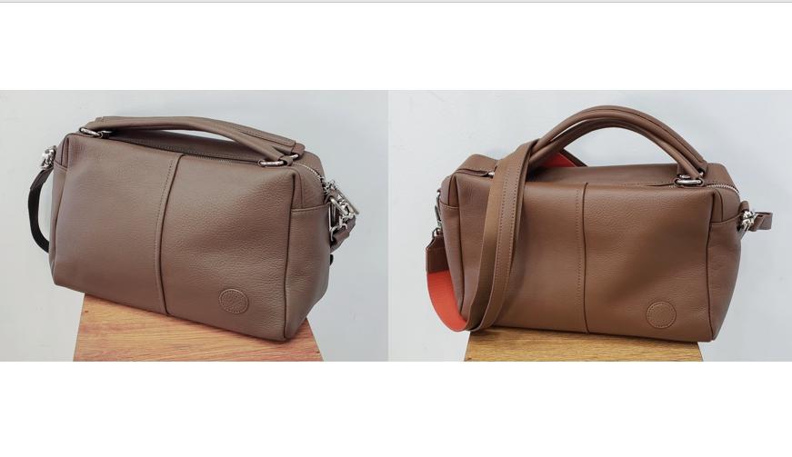 직사각토트가죽가방(크로스끈O)