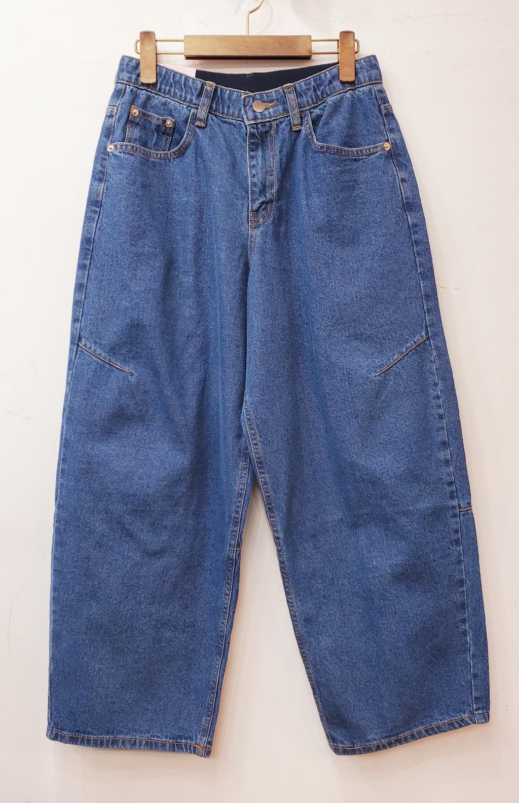 무릎다트청배기바지