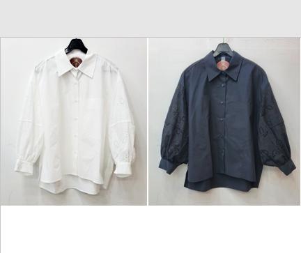 소매펀칭퍼프면남방(국내)