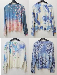 패션나염라운드니트