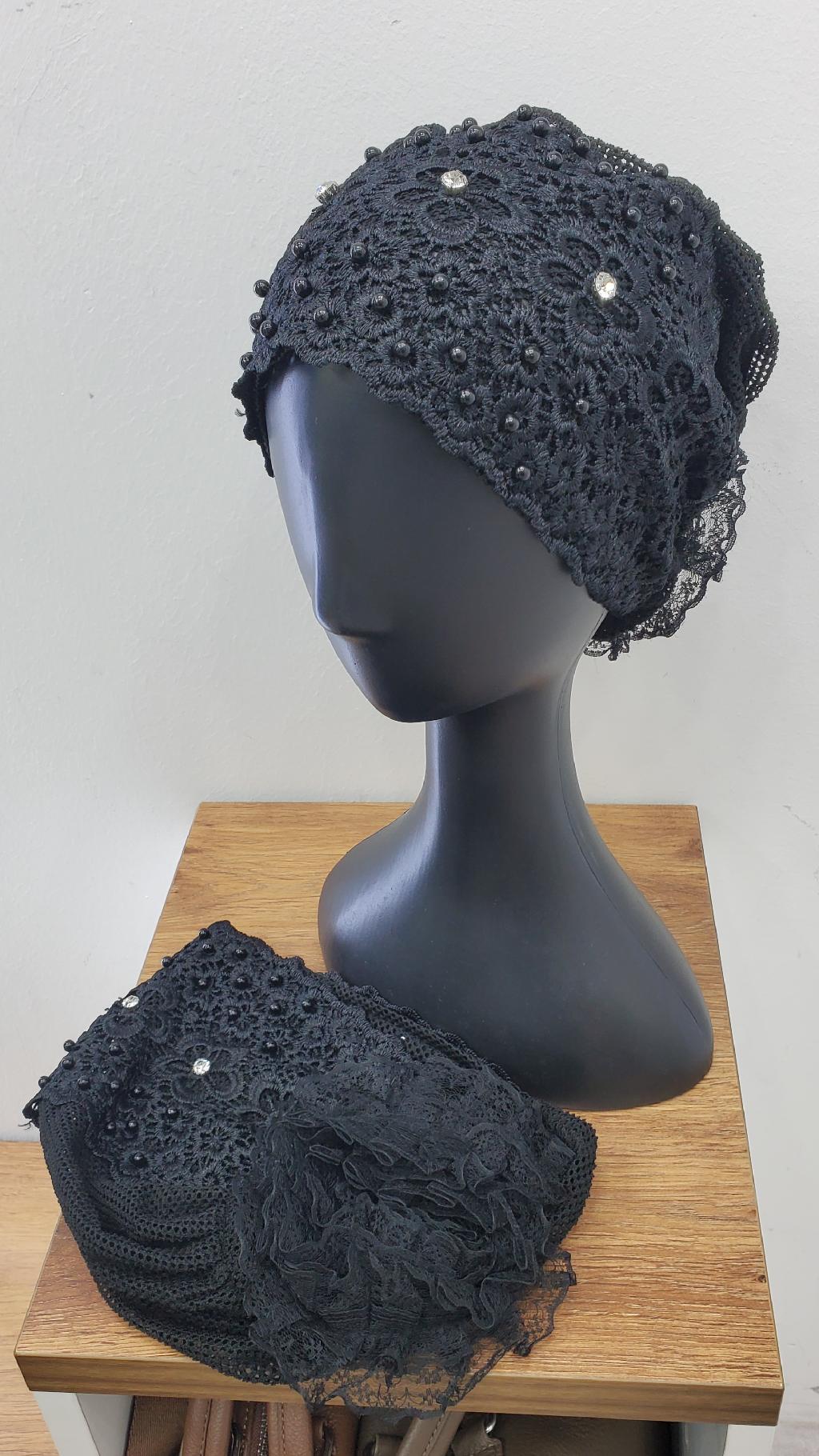 레이스헤어두건