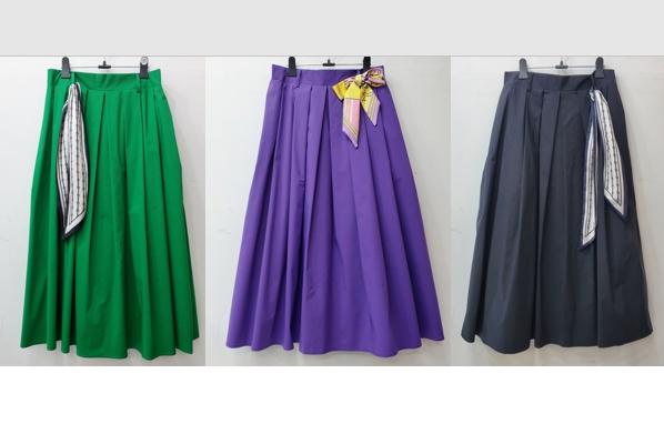 바네사컬러플레어스커트