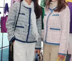 214청라인트위드자켓