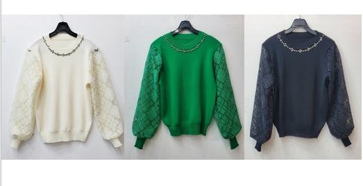 목선큐빅소매케미칼니트