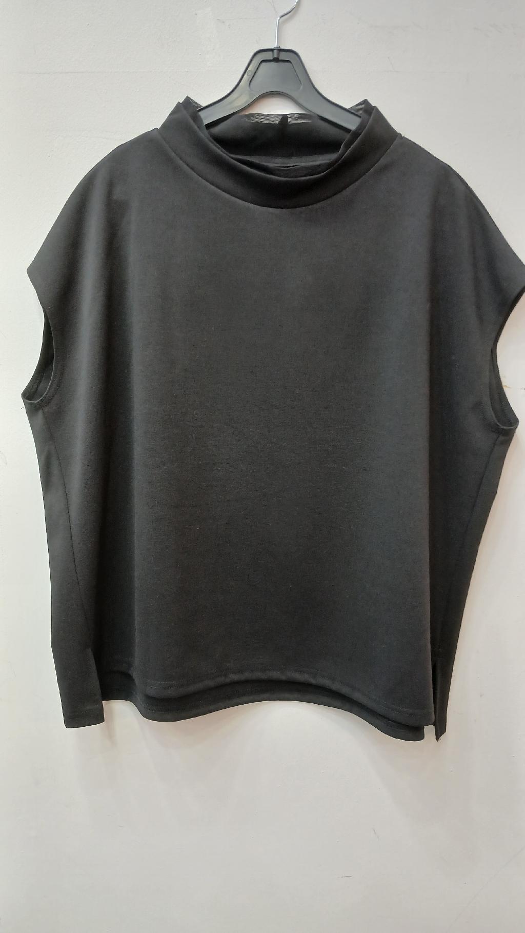 망사더블반목조끼