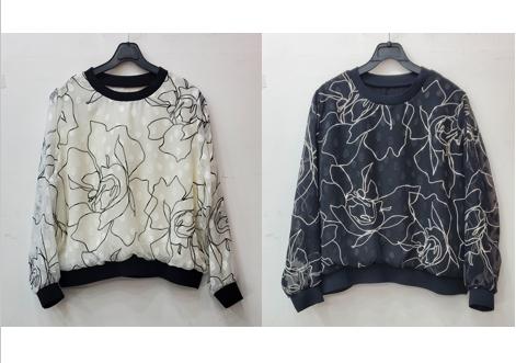 플라워블라우스맨투맨