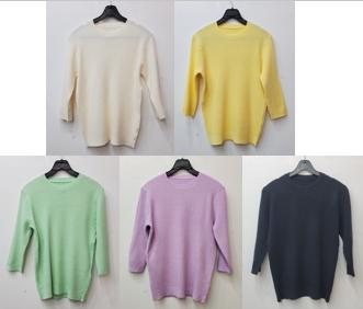 잔꽈7부소매니트