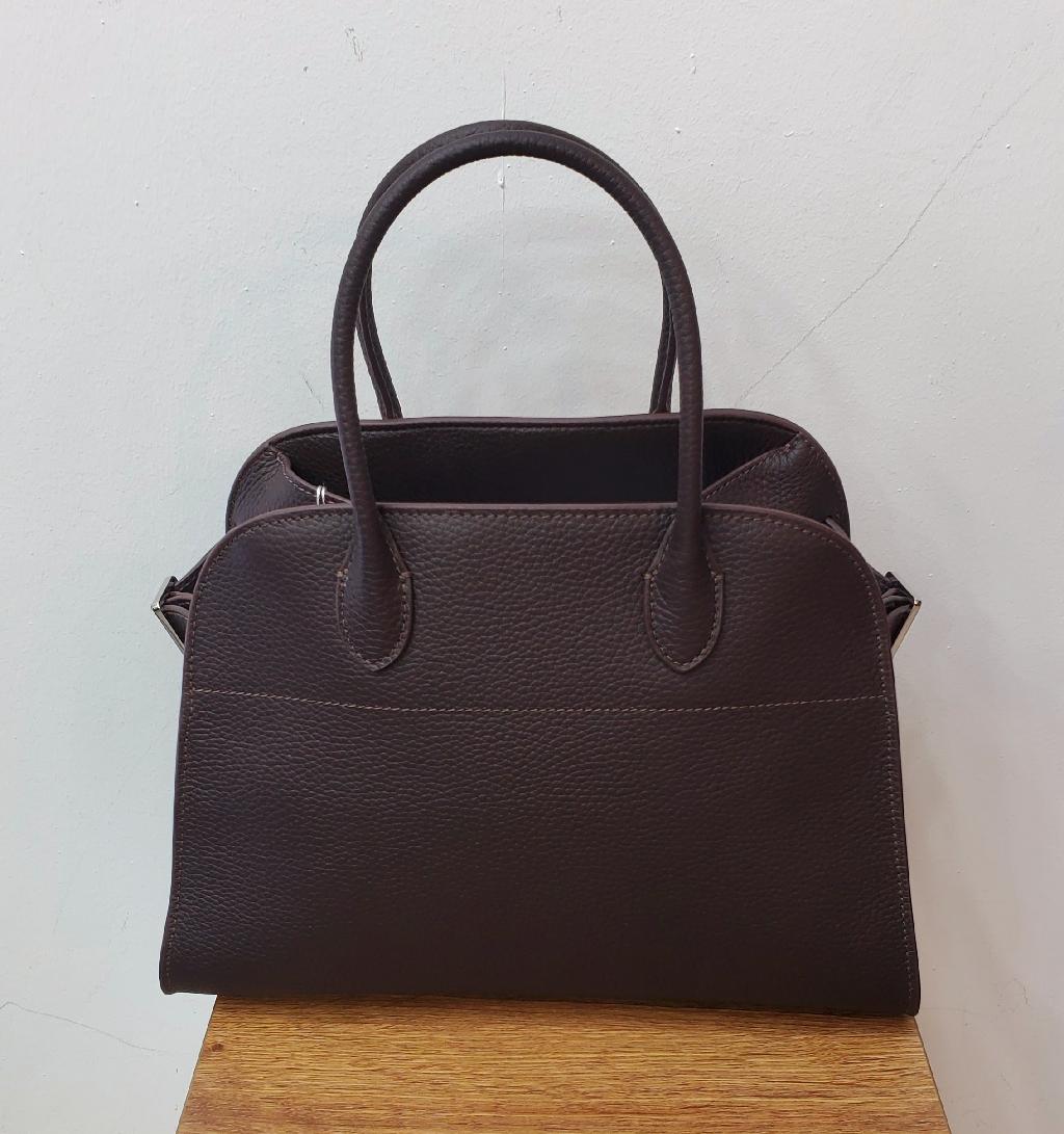3009진브라운가죽토트백
