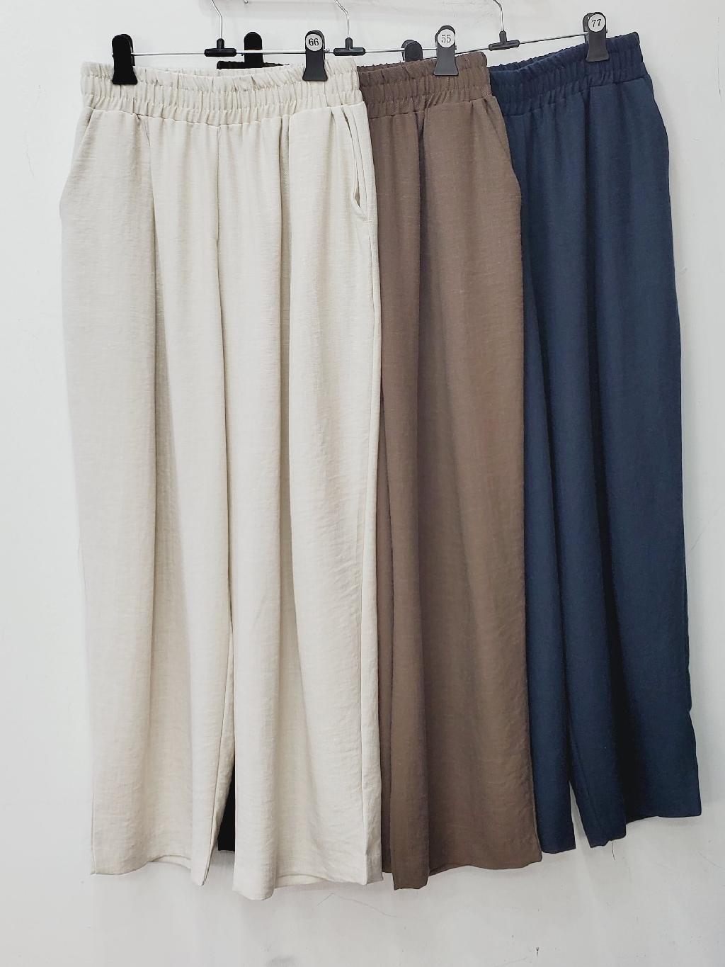 린넨맞주름바지