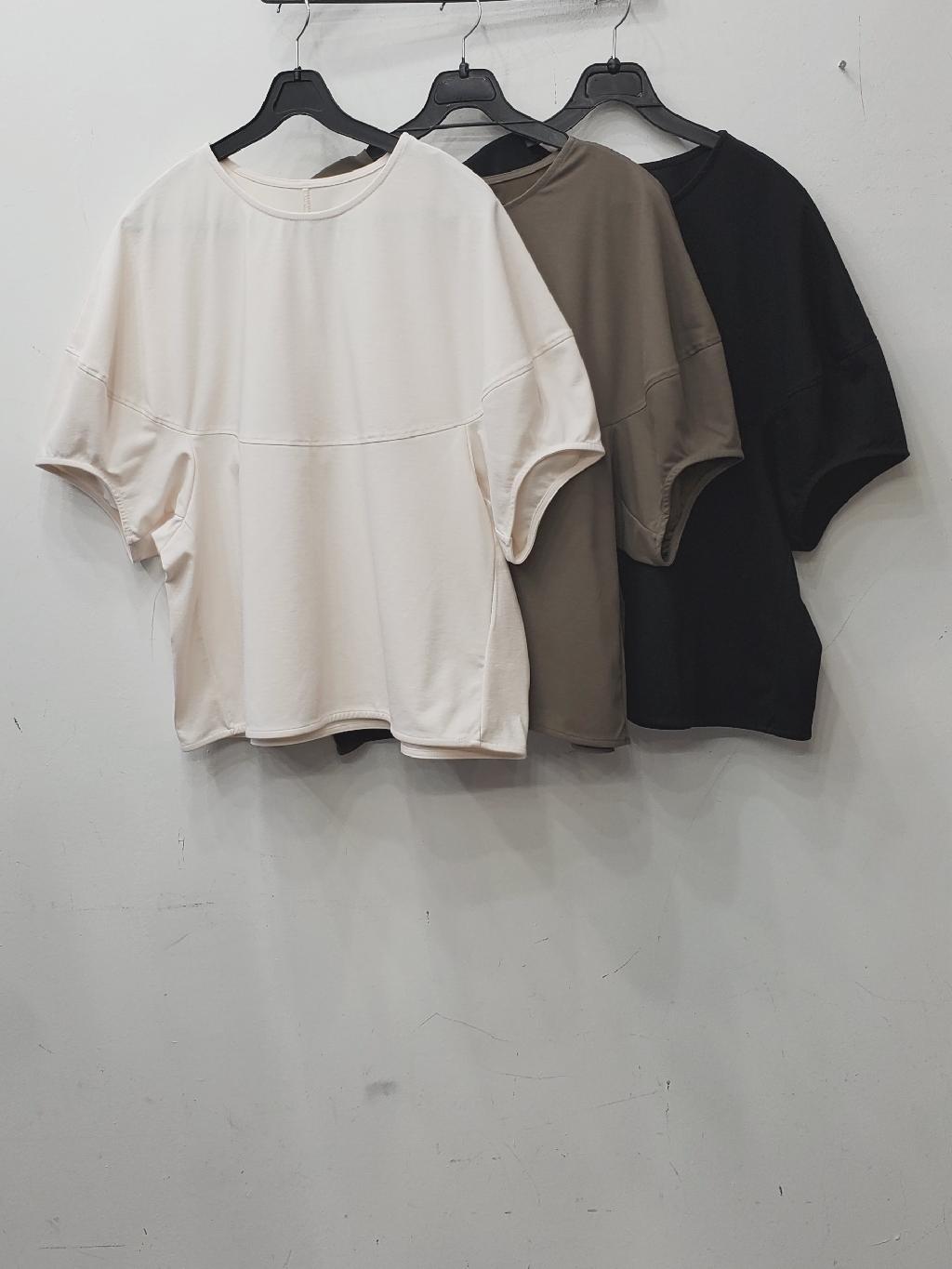 린넨퍼프소매블라우스